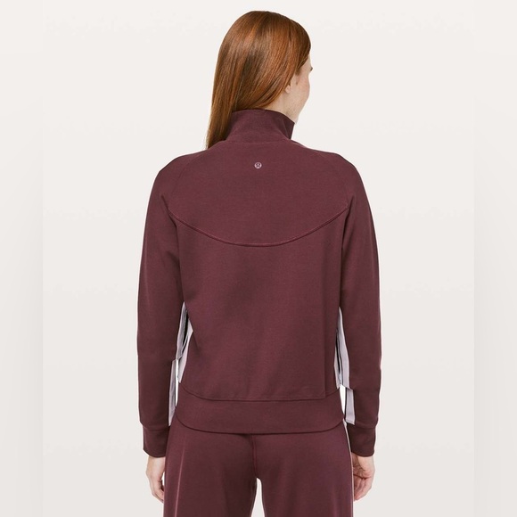Lululemon Cover Your Tracks Zip Up Jacket - Cassis Burgundy - Size 10 - Picture 2 of 14